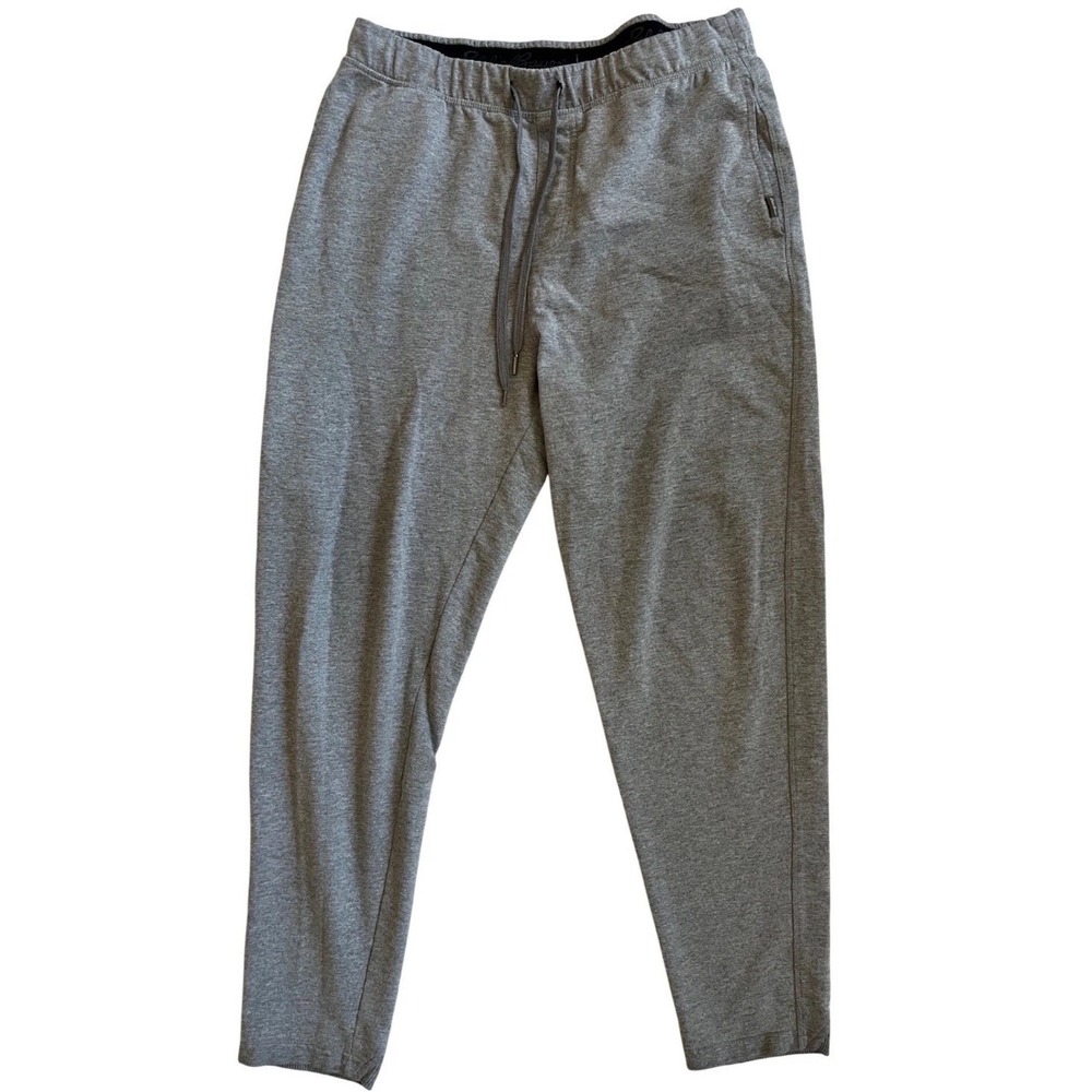 Eddie Bauer Mens Gray Sleepwear Lounge Jogger Pants Medium Heathered Fleece